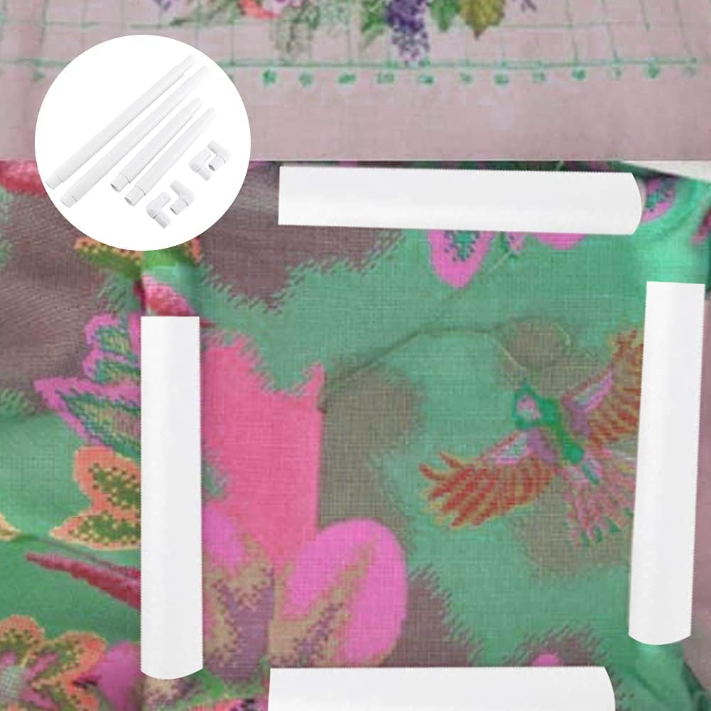 Cornice per Ricamo Telaio da Ricamo Quadrato Cornice per Punto Croce in Plastica Strumento per Trapuntatura Ad Ago per Ricamo Trapuntatura Punto croce (43.1 * 27.9cm)