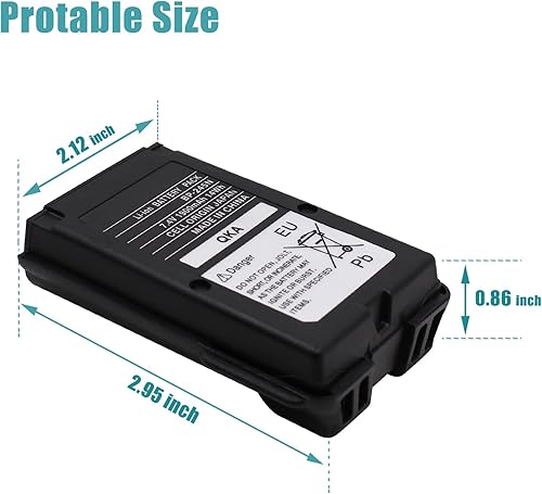 Miniatura 4 de Accessoryway BP-245N 7.4V 1900mAh batería de iones de litio para Icom IC-M71 IC-M72 IC-M73 Serie VHF marina de dos vías radios batería de repuesto