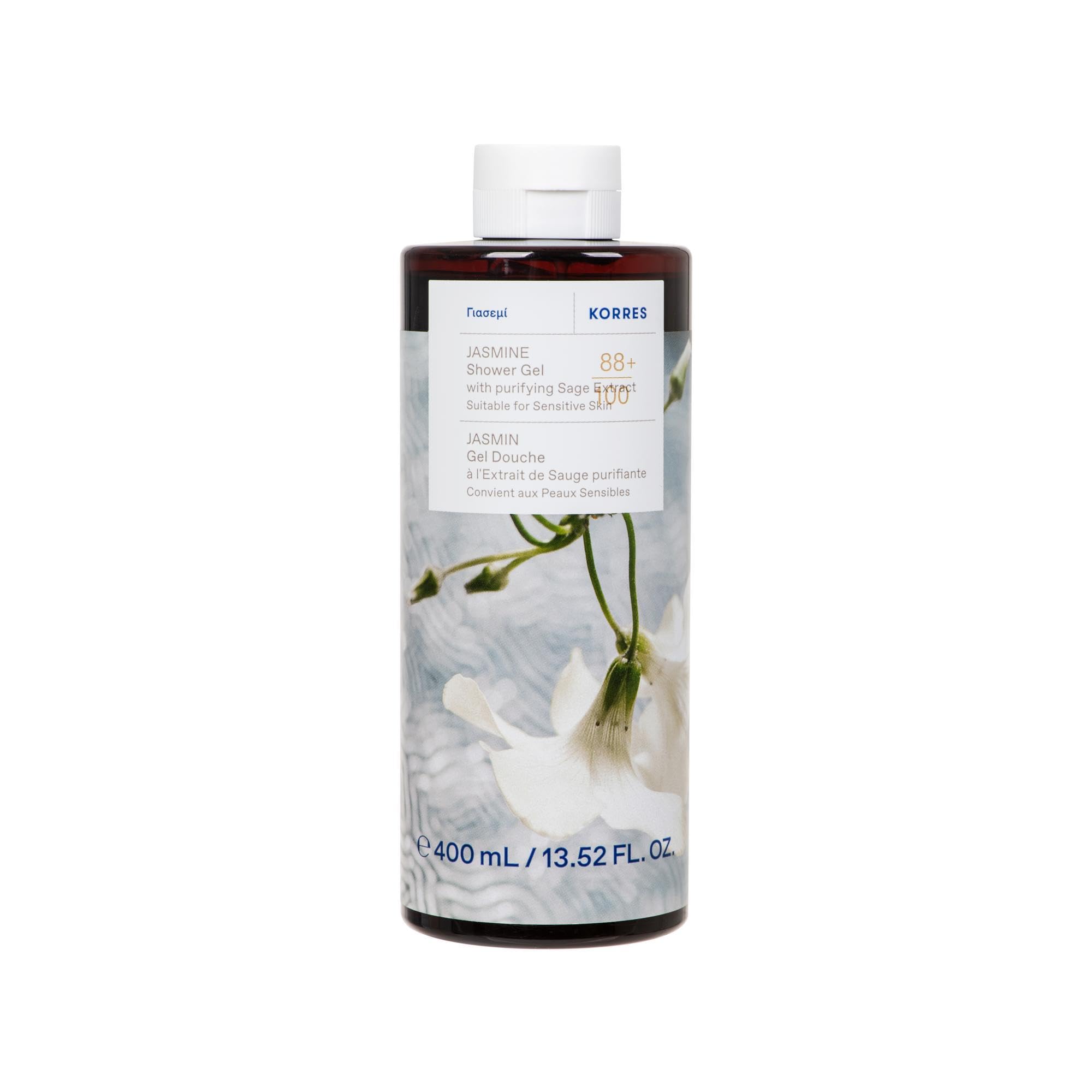 KORRES Jasmine Shower Gel with purifying Sage extract, suitable for Sensitive skin, 400ml