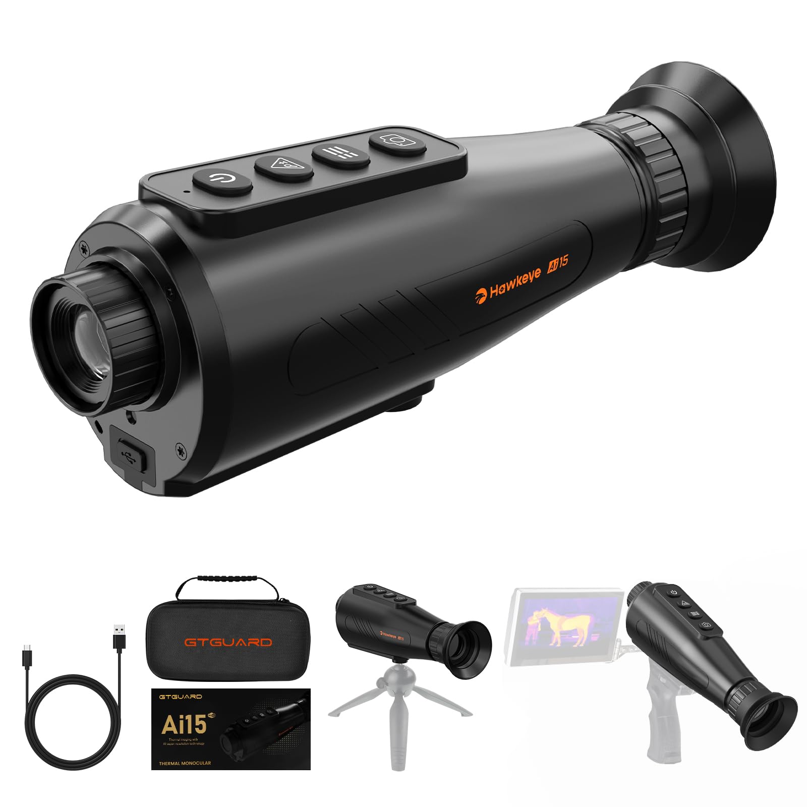 XYTEC Ai15 Thermal Monocular?[AI Super Resolution] 384x288 (50 Hz),1.43
