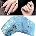 Chinatera 48 Sheets Nail Art Water Transfer Decal Lace Flower Sticker Black White Manicure