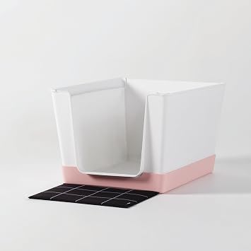 Doggy Bathroom Indoor Dog Potty with High Walls for Small Dogs Mini, Pink