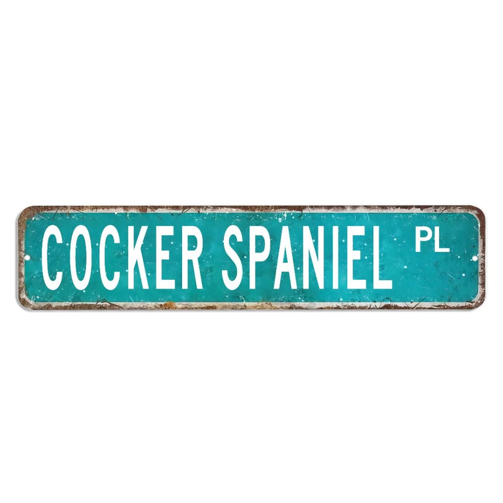 Byron Hoyle Style-6 Cocker Spaniel Sign Cocker Spaniel Gift Cocker Spaniel Metal Signcocker Spaniel Custom Street Metal Sign Shabby Chic Wall Art Retro Wall Hanger Home Decor Wall Decorations