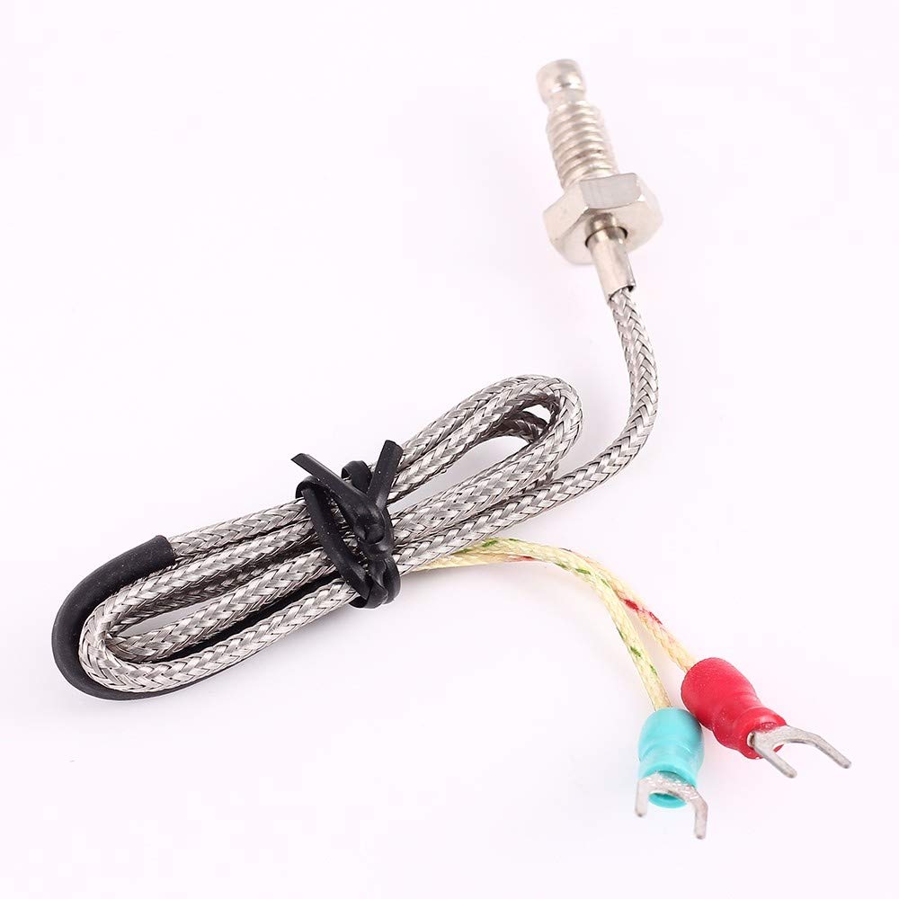 Hochpräzisions Thermometer Industriethermometer Hochtemperatur LED Anzeige mit Thermoelement K Typ,M6 Sonde,DC 4.0V-28V
