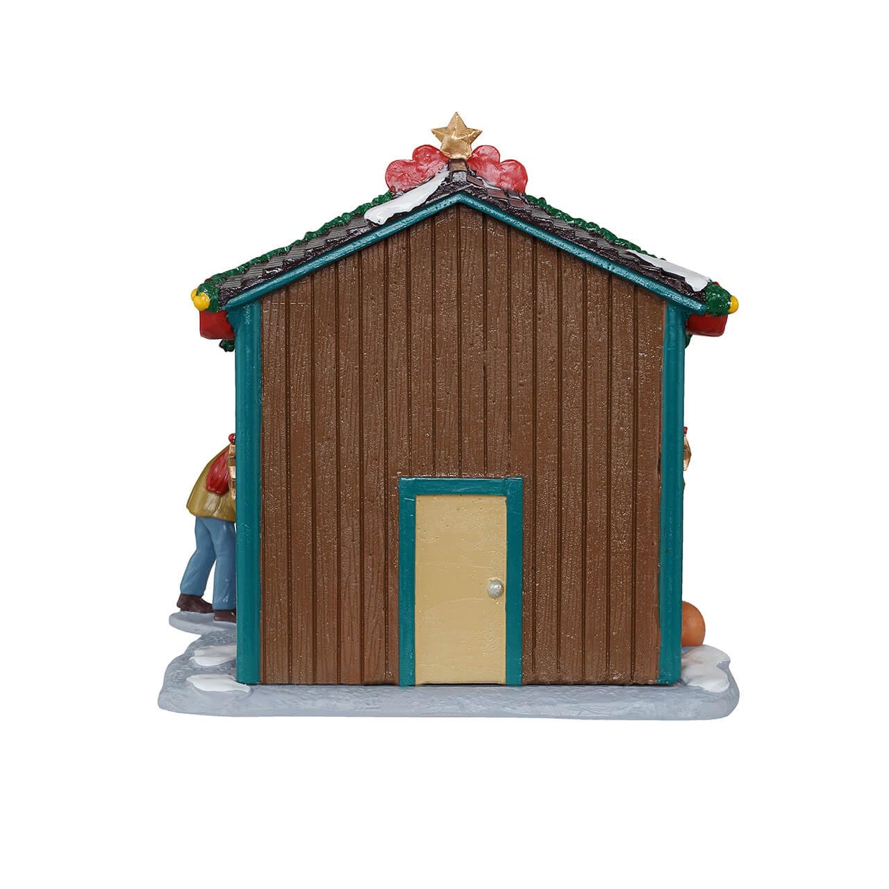 LEMAX Boutique de Jouets du Père Noël Atelier en résine (H 14 x 19,5 x 9,5 cm)