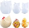 LET’S Resin 3pcs Animal Resin Molds, Large 3D Chicken & Duck Resin Molds Silicone, Flexible Effortless Demoldable Epoxy Molds for Resin Casting, Soap, Candle, Flowers Preservation, Chicken Decor