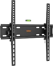 VonHaus Support TV Inclinable - Support Mural TV pour Écrans 26-55" - Mural avec Niveau à Bulle - Capacité de 45 kg - VESA Max : 400 x 400 mm