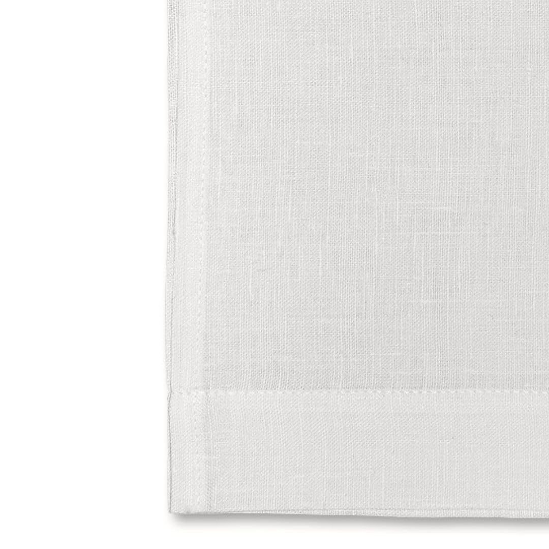 Cuore di lino - Asciugamano leggero per Viso in puro lino 100% Made in Italy Moderno Bianco Ottico (60x100cm)