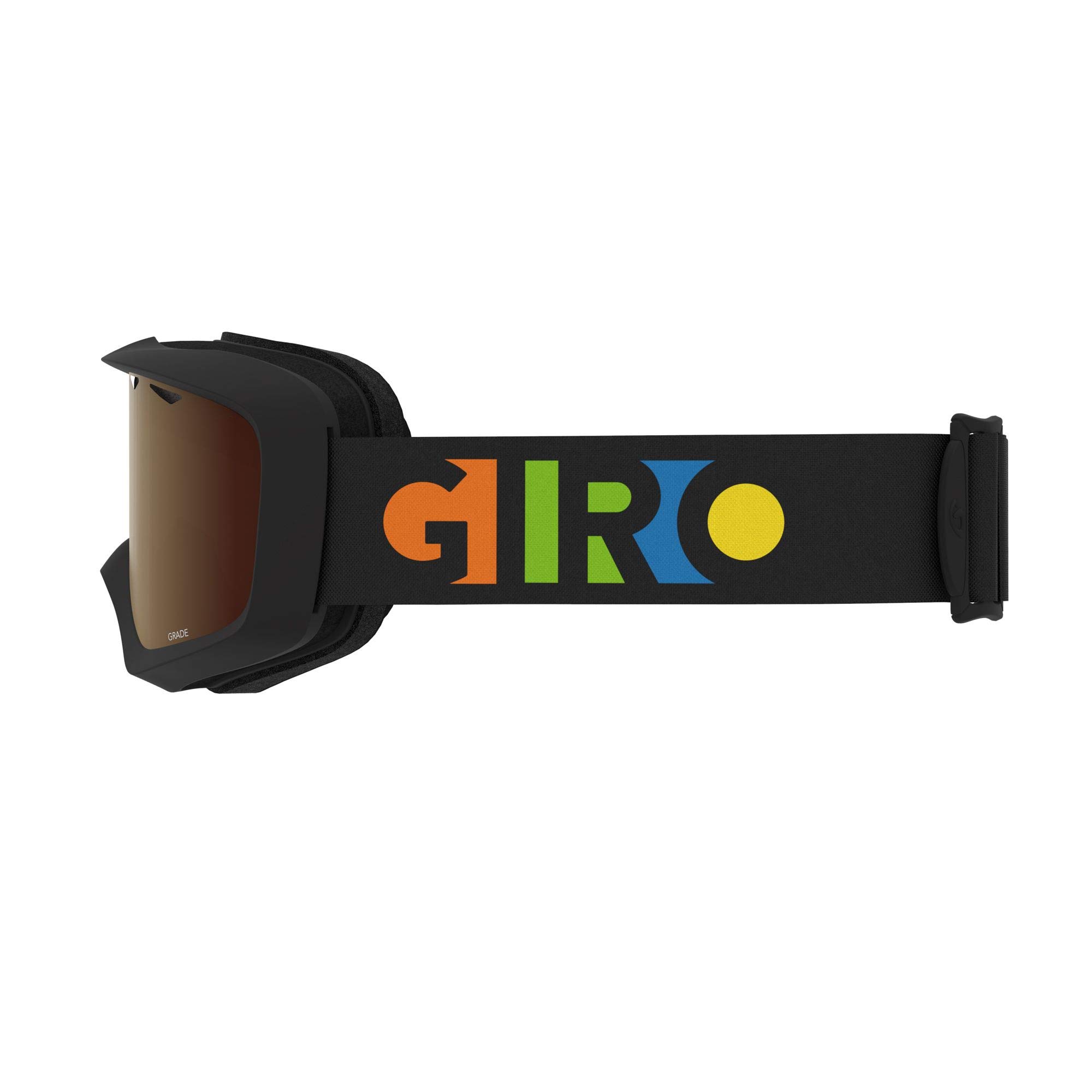 Giro Grade Youth Snow Goggles - Party Blocks Strap with Amber Rose Lens (2021)
