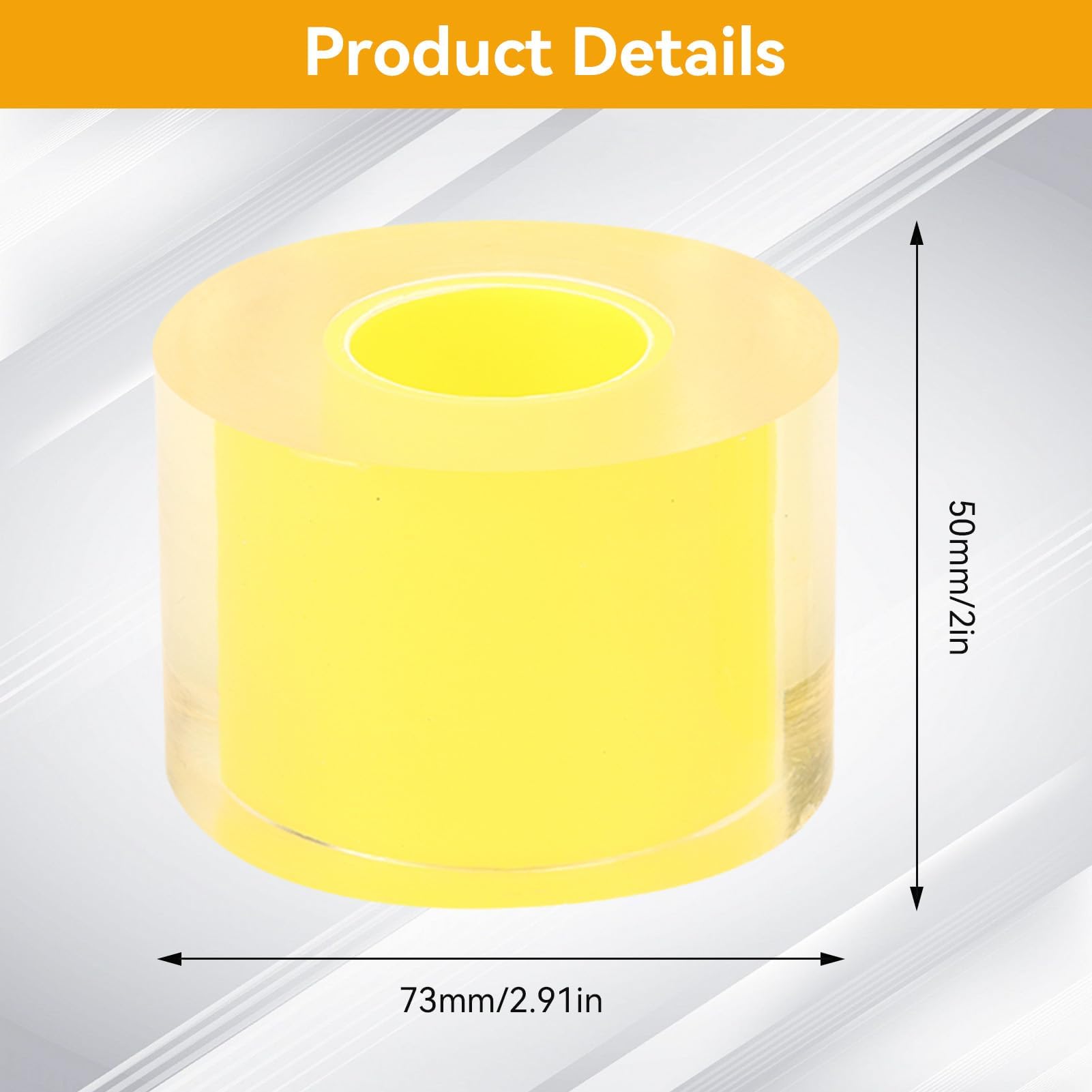 Agatige 2Pcs 50mm/2 po Hauteur 73mm/2,9 Pouces Diamètre Film Antistatique pour Montre, Antistatique Montre Film Protecteur Bande Anti-Rayures Bijoux Film Bande Protection Contre la Poussière