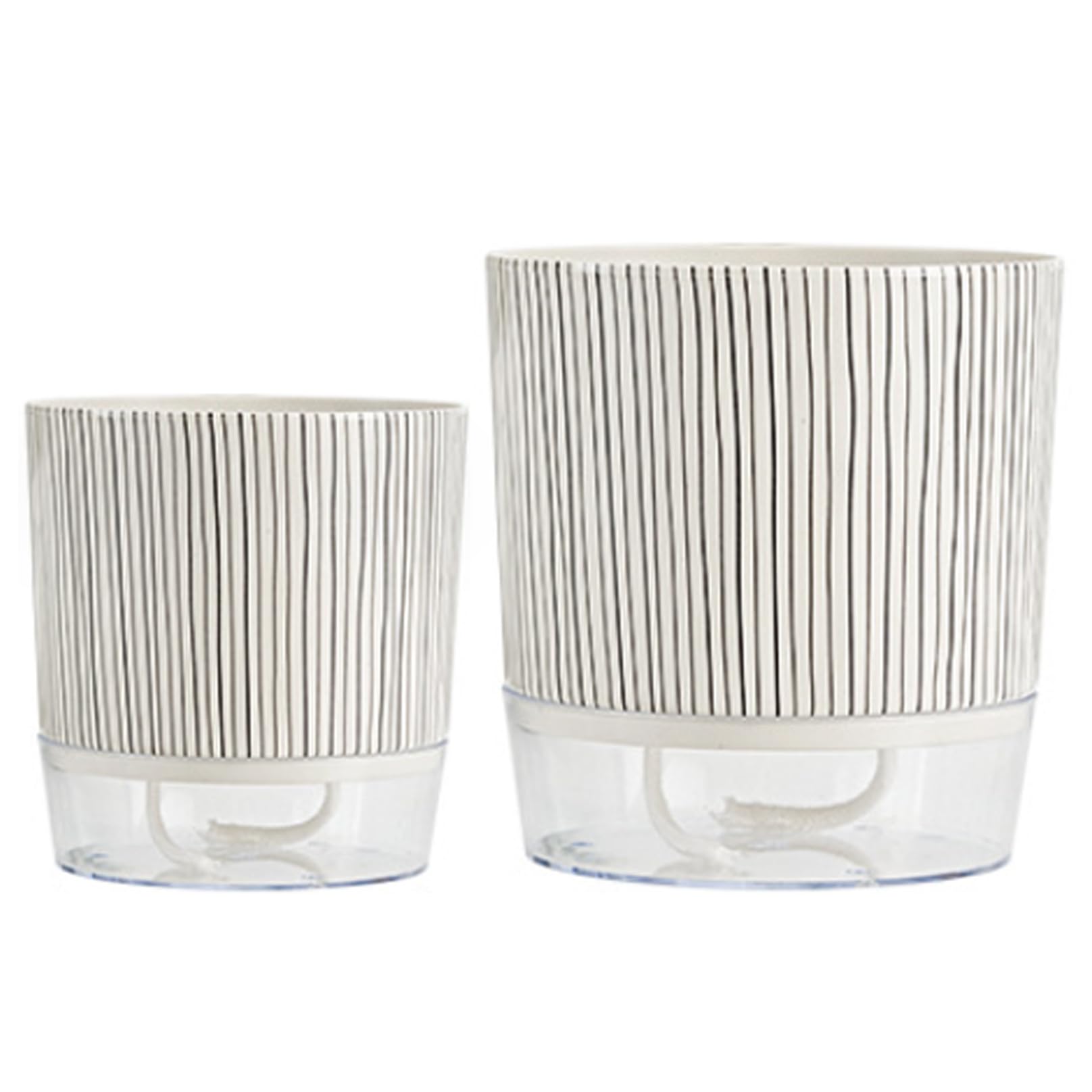 Uanqfegy Self Watering Plant Pot - 2PCS 4.3'' & 5.5'' Self Watering Planter, for Spider Orchid African Violet