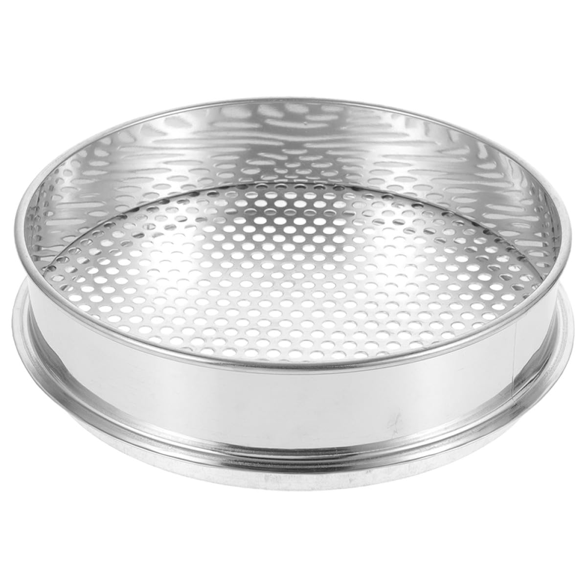 Alasum Setaccio per Terreno in Acciaio Inossidabile con Fori Rotondi da 4mm, Filtro del Suolo Portatile e Versatile per Giardinaggio e Uso Esterno in Spazi Verdi
