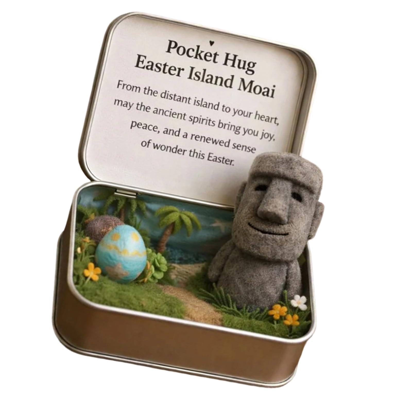 Piceioep Rabbits Embracing a Box Wonderful Easter Gift Holders and Desktop Decoration Items Easter Basket