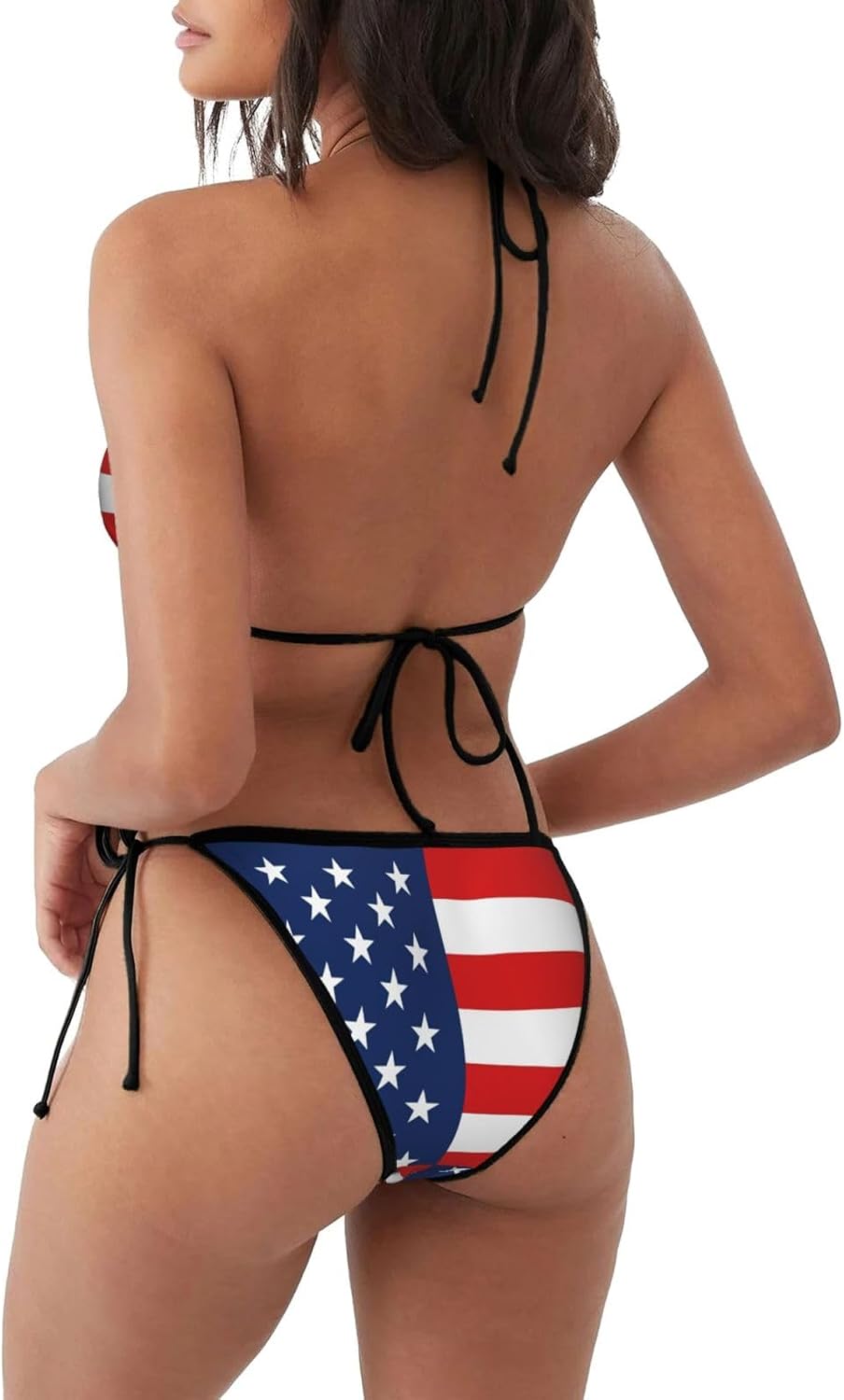 Puerto Rico Flag Bikini Women Two Piece Swimsuit Sexy Swimwear Halter String Triangle Bikini Sets - Image 4