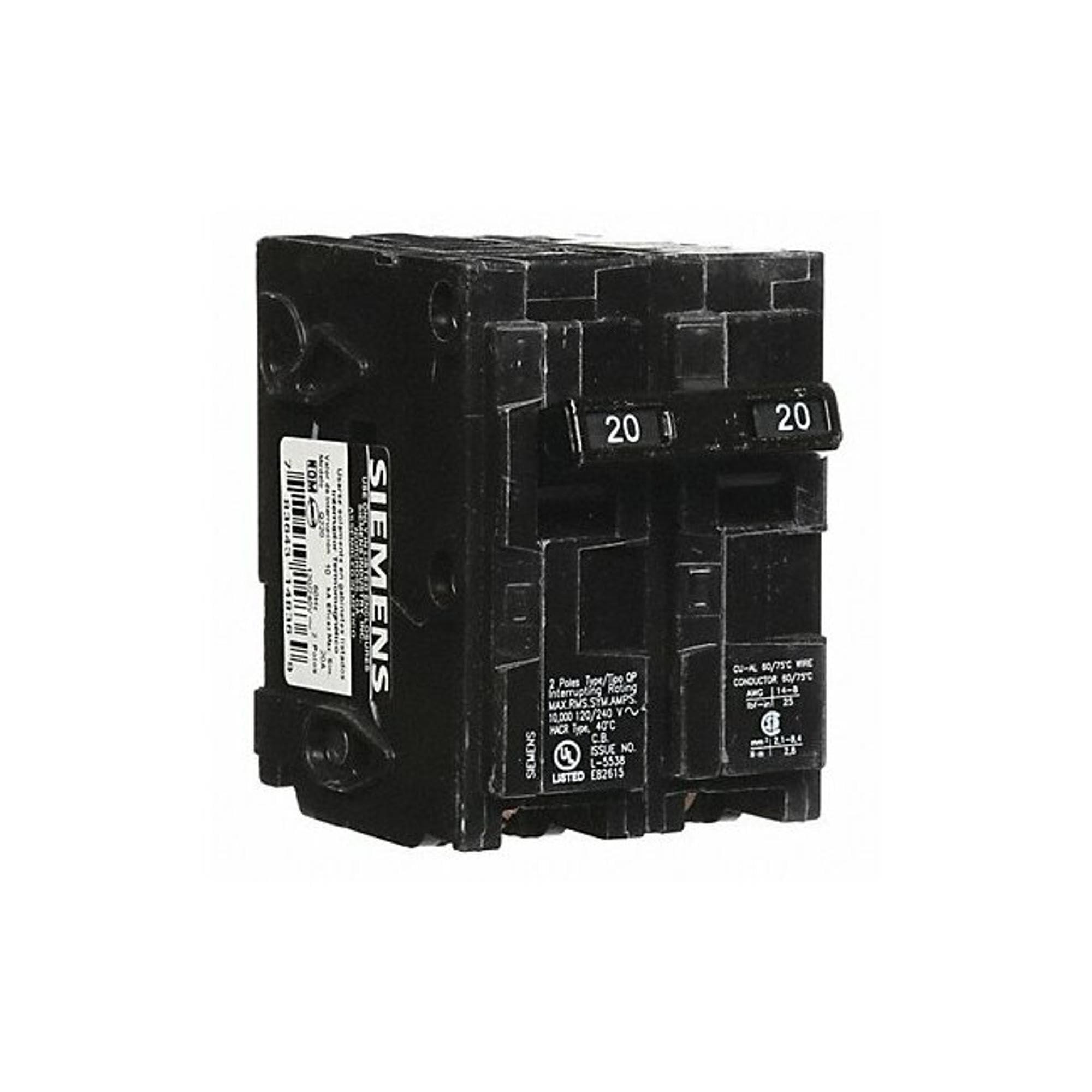 Siemens -HI Q235 35-Amp Double Pole Type QP Circuit Breaker, black — Amazon image 25