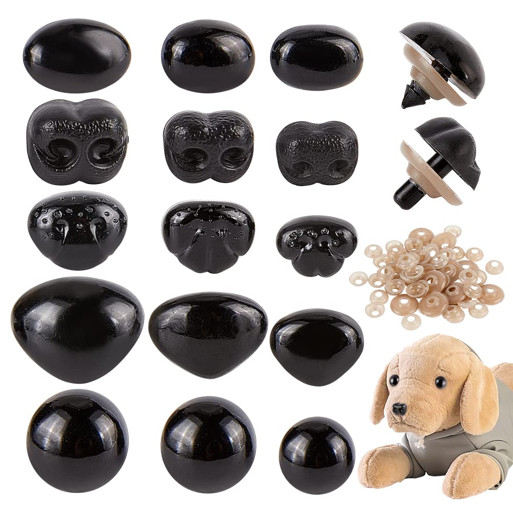 Amazon | PH PandaHall 15種 さし目 さし鼻 150個 ぬいぐるみ鼻 動物の