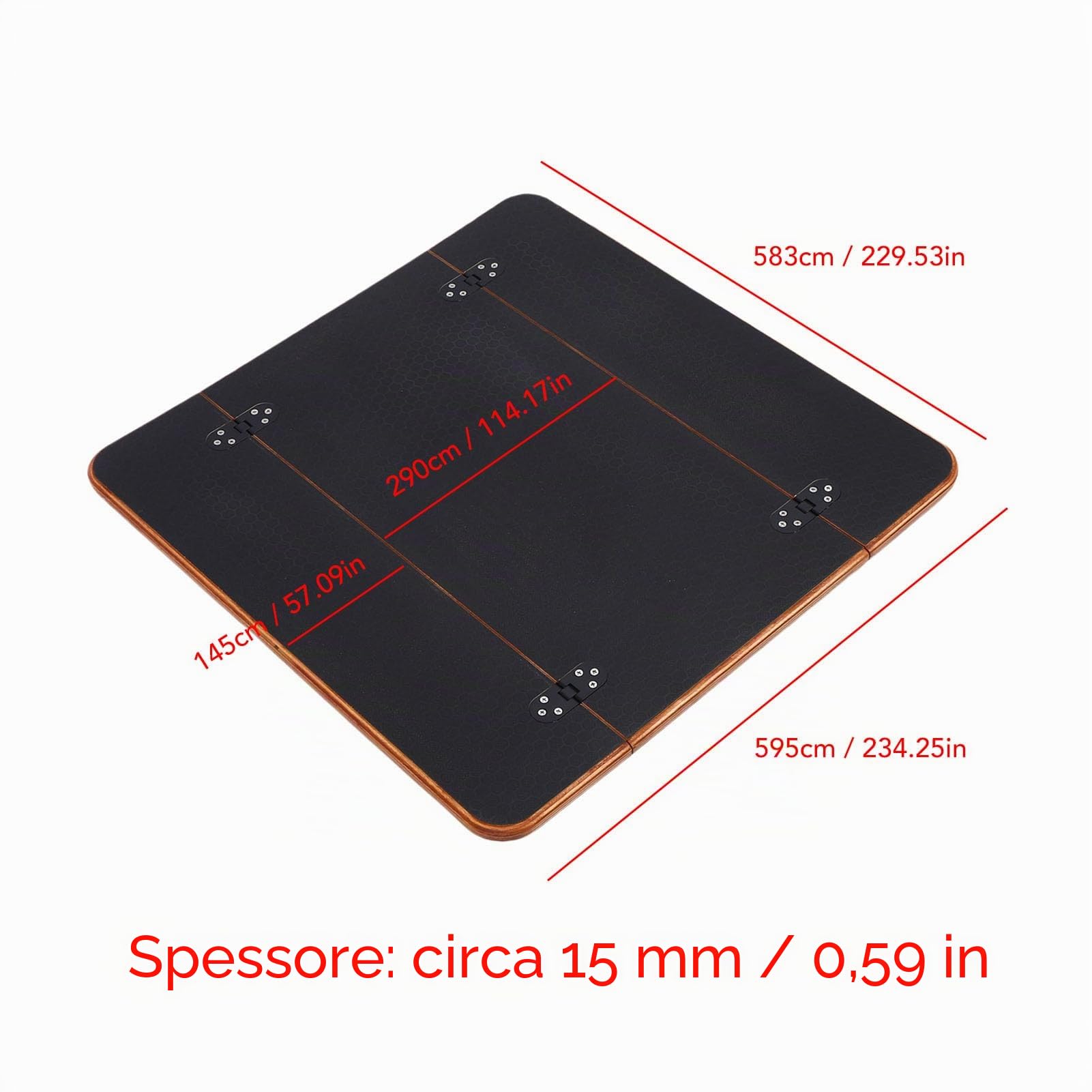 Tavolo Top Barca Pieghevole, Finitura in Legno, Design Spazioso Ed Elegante, Ideale per, Campeggiatori e Yacht con Caratteristica Pieghevole per un Facile Stoccaggio