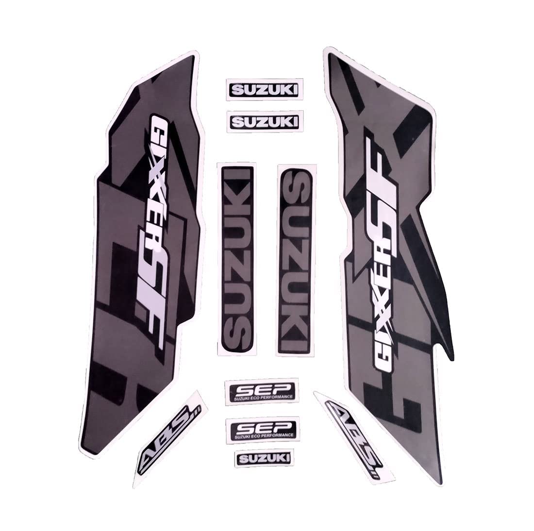 Motorcycle Bike Wrep Stickers and Decals kit Sticker for Gixxer SF (EST2354SG10)-image-15