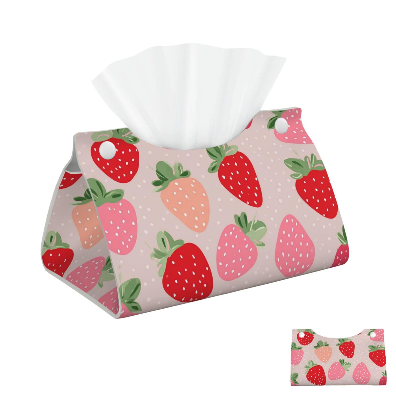 Strawberry Tissue Box Cover Square Cube Boxes