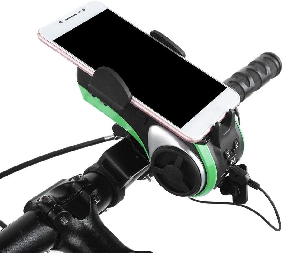 Bike Bluetooth Speaker, Multifunctional Waterproof Bicycle Bluetooth Speaker with Phone Mount Holder Loud Bike Bluetooth Speaker Cycling Light Power Bank : Electronics