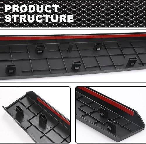 Miniatura 7 de Tapa de moldura para portón trasero, protector superior compatible con Chevy Silverado GMC Sierra (1500) 2014-2018/Compatible con Chevy Silverado