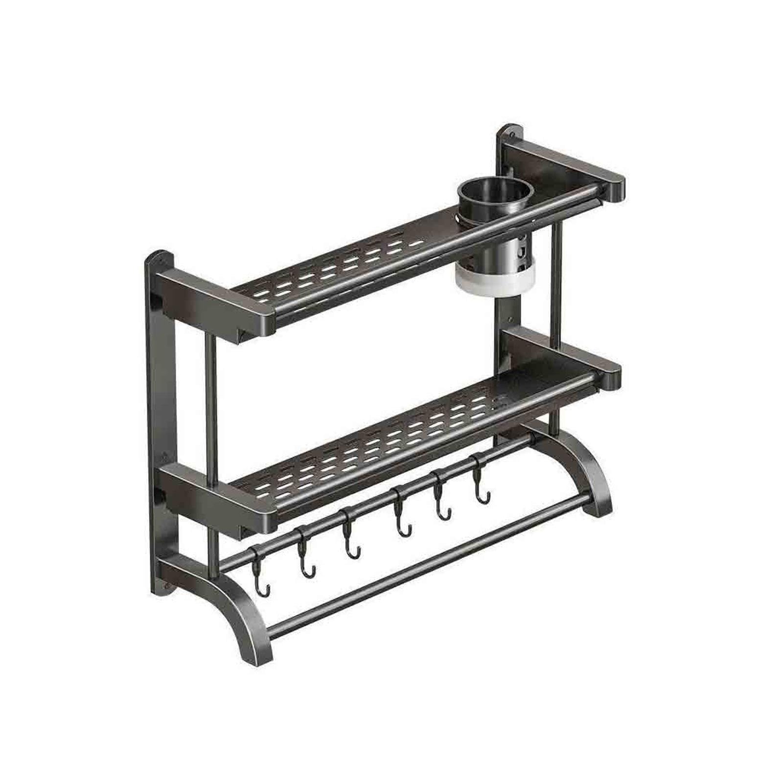 Estante de Almacenamiento for baño, toallero montado en la Pared ordenado(Pequeño)