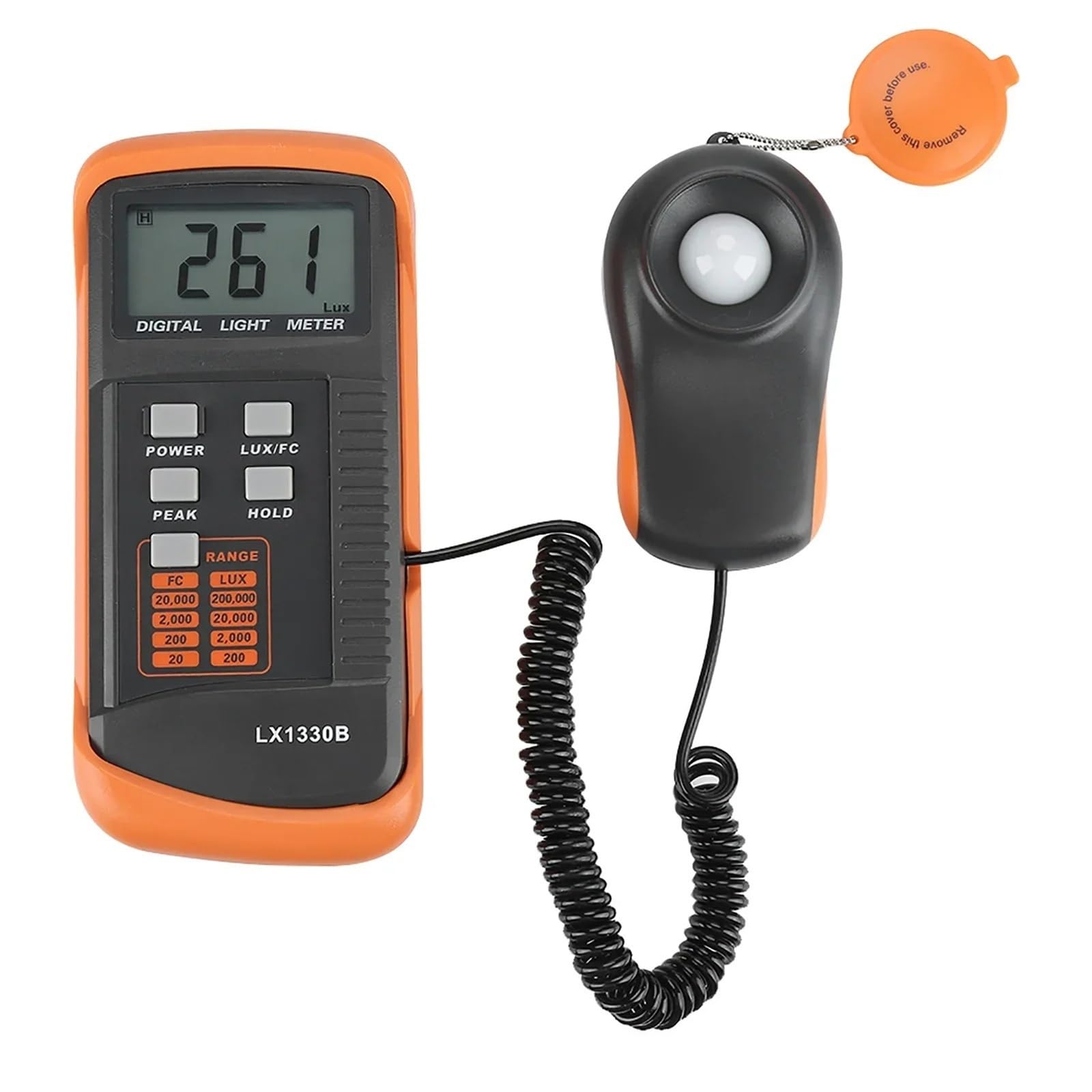 Tester oświetlenia LX1330B cyfrowy luksomierz wyświetlacz LCD miernik światła 0-200 000 luksów testowanie iluminometr luksomierz iluminometr