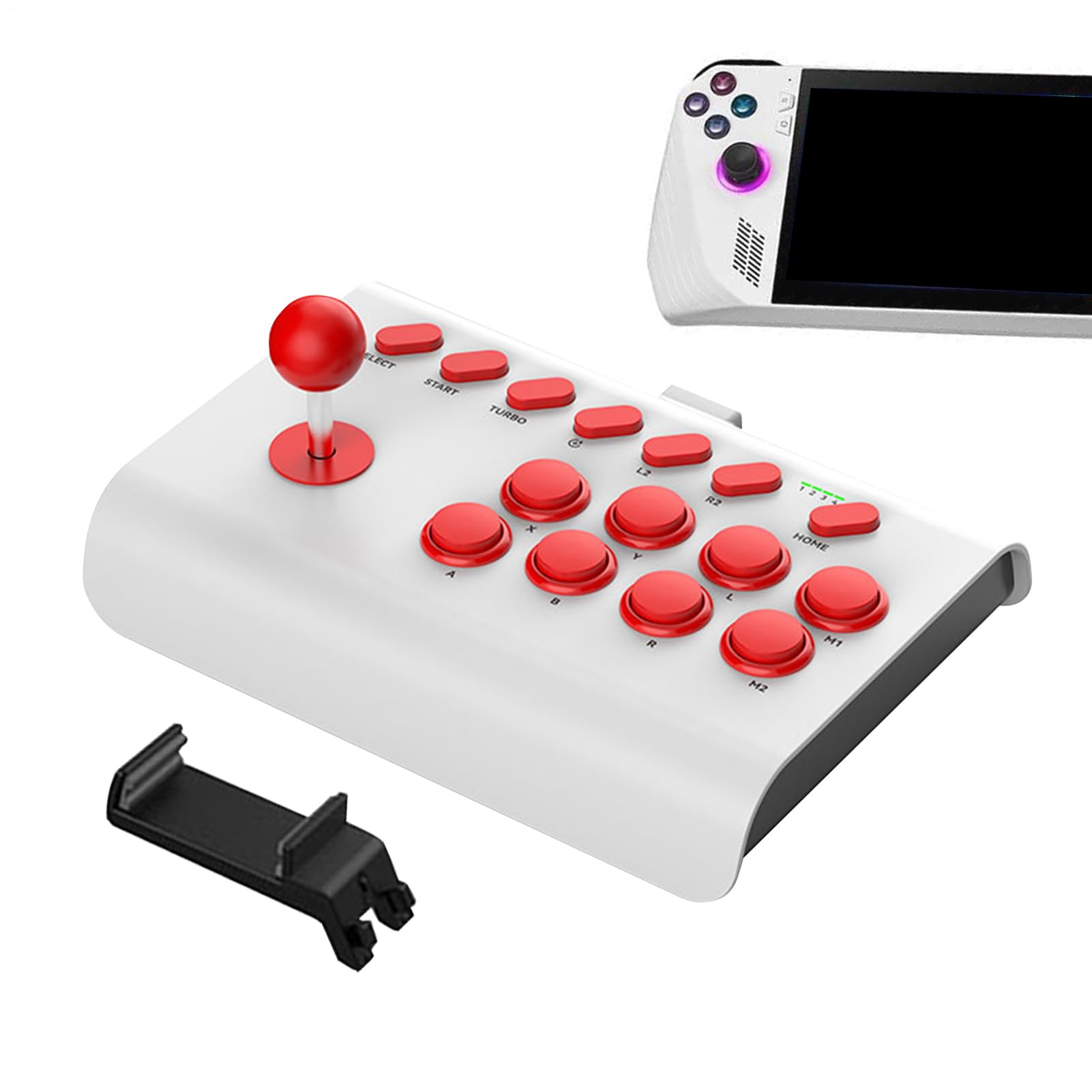 Mini Lucha Arca, Controlador Juego ArcaJoystick con Funciones | Turbo/Macro, ArcaGame Fighting Joystick para PC y Consolas Juegos Retro