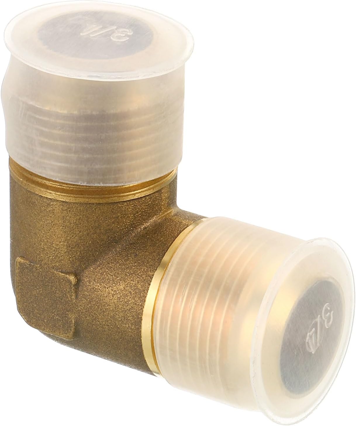 PATIKIL 3/4" x 3/4" Brass Pipe Fitting, Flare 90 Degree Elbow Tube Fitting Pipe Adapter Connector for Air Conditioner Refrigeration Plumbing