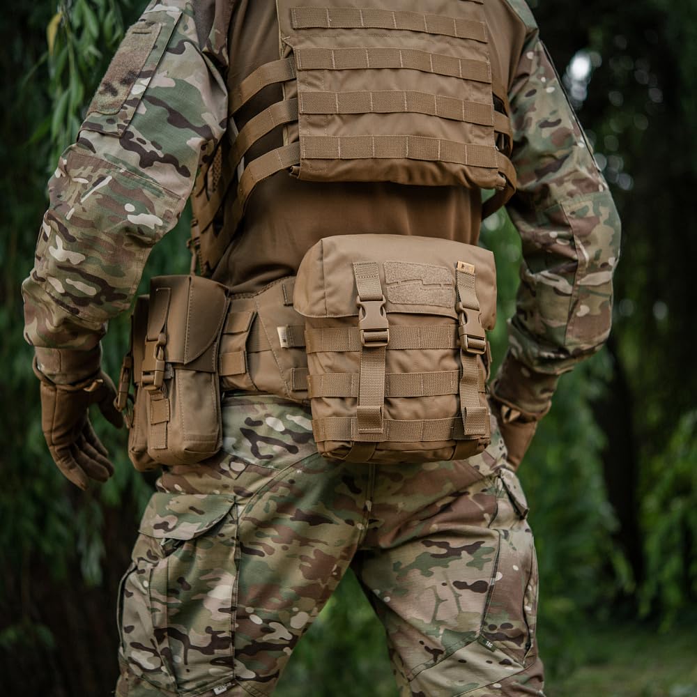 M-Tac Taktische MOLLE-Tasche „Sucharka“ Gen.3 – Cordura 500D, Woojin-Verschluss, Militärische Ausrüstung, Outdoor, Survival, Coyote
