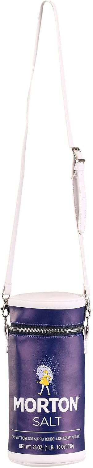 Fun Costumes Novelty Salt Costume Polyester Womens Weird Purses Iconic Morton Salt Girl Accessory