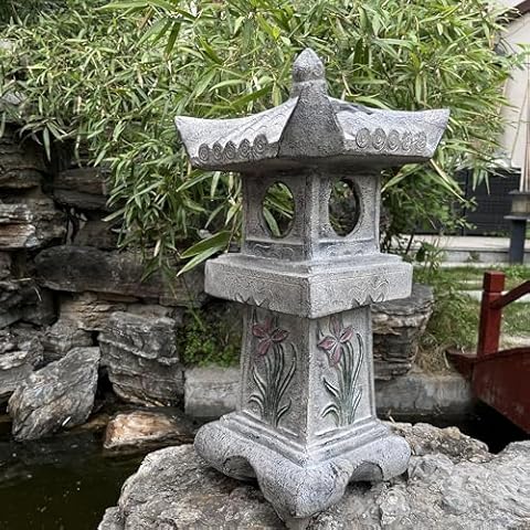 GRASOLAR 23.6'' Asian Pagoda Statue Cover
