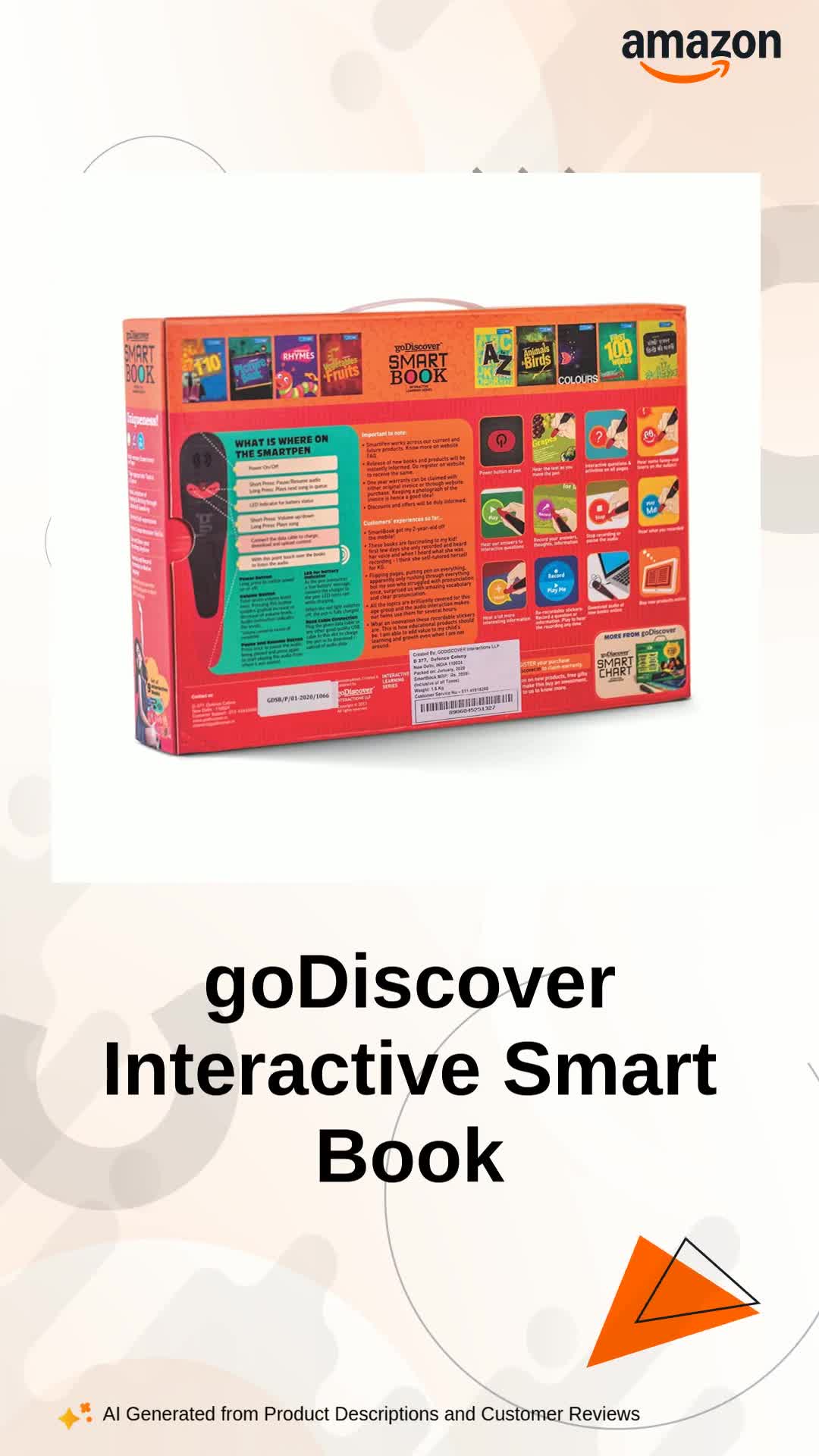goDiscover Interactive Smart Book with Talking Pen | Set of 9