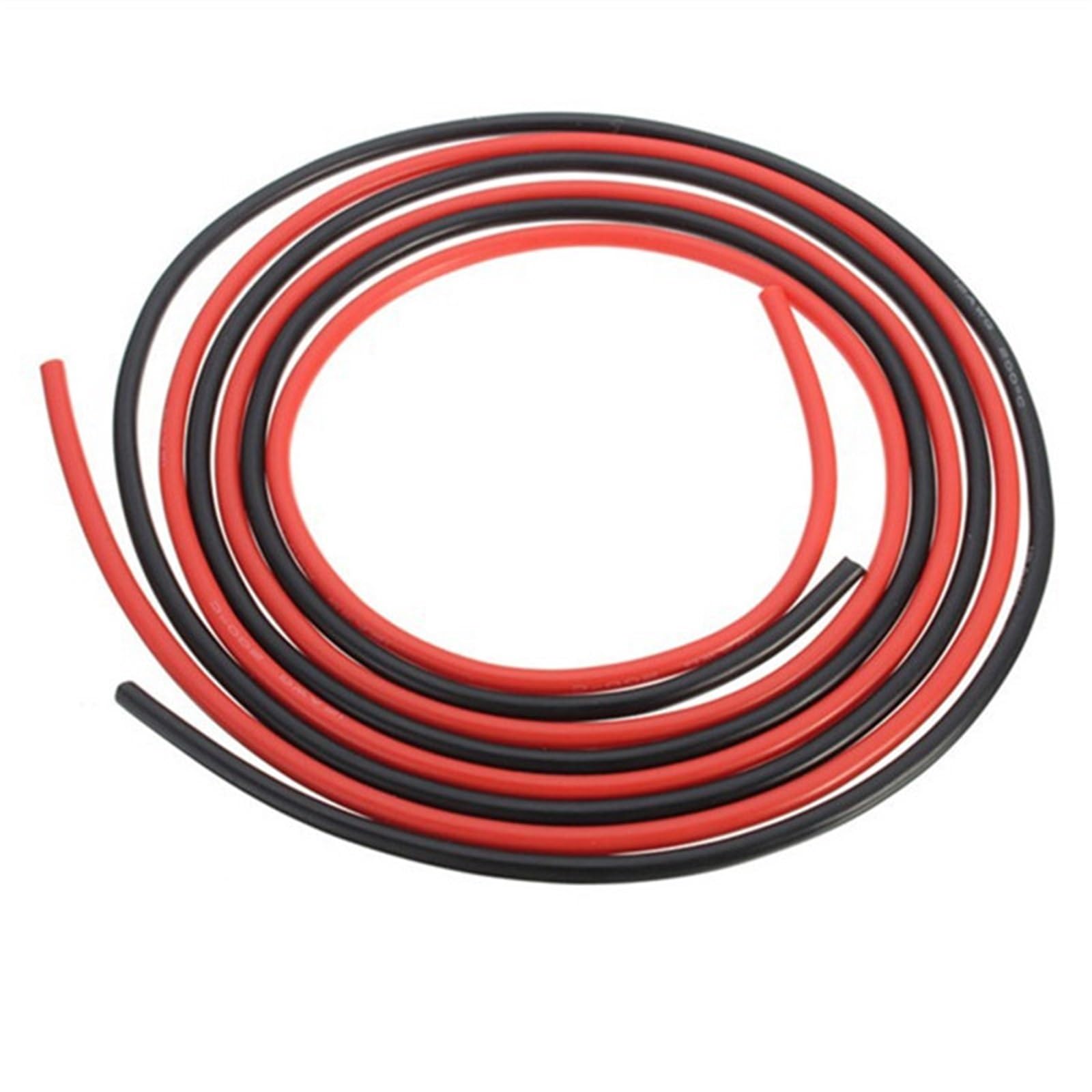 Outdoor Extension 20AWG to 6AWG Soft Electrical Lithium Battery Connector Wire Heat Resistant Silicone Cable for Model Solar sheathed(Color:Yellow,Size:14 AWG 1 Meter)