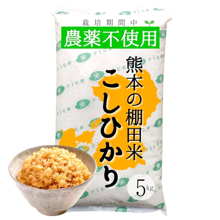すみすみ 無農薬コシヒカリ玄米20kg(ビニ袋5kg×4)令和6年産
