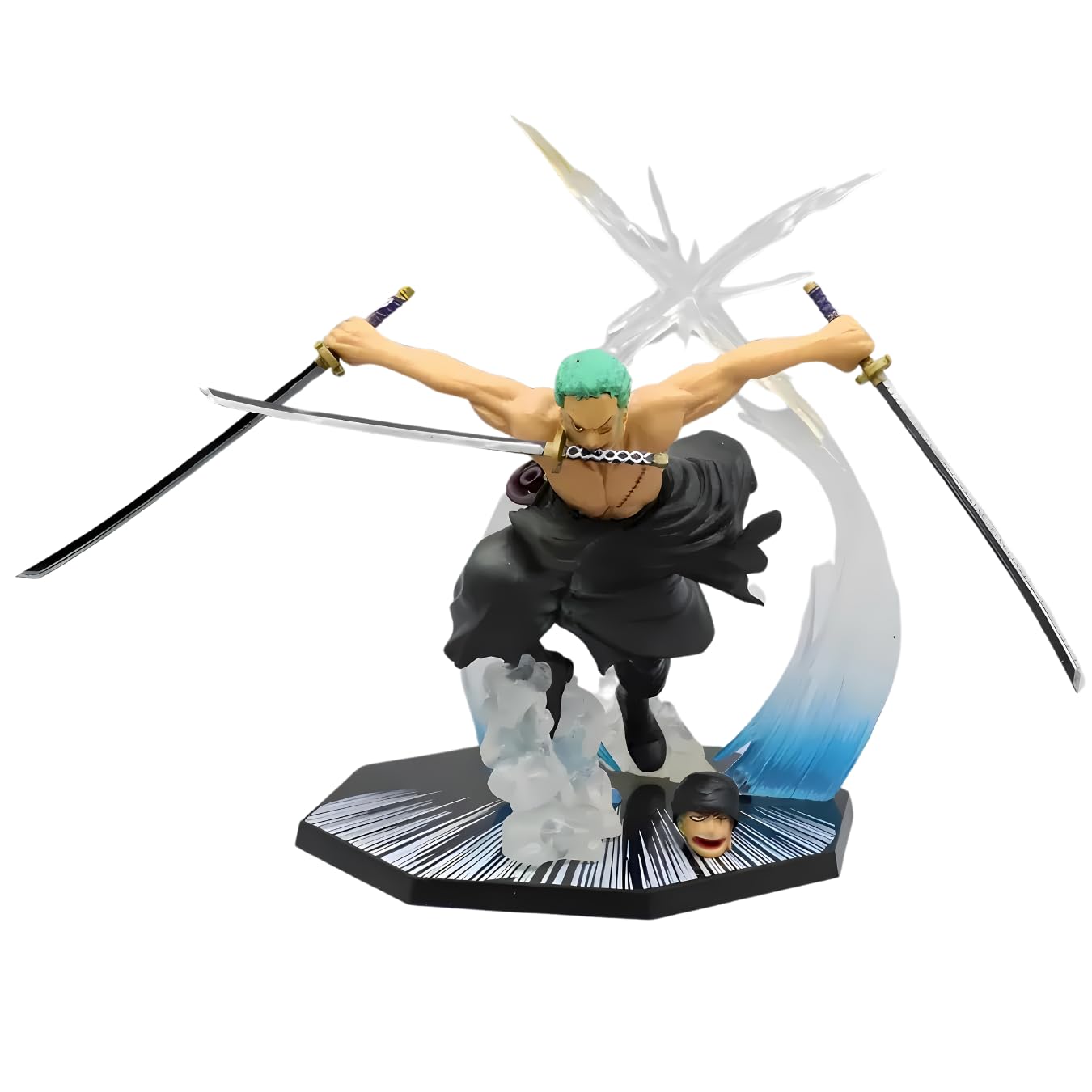 See full amazon price history chart for Realmkart Zoro Action Figure Three Sword Style Onigiri with Replaceable Heads One Piece Roronoa Zoro Figure 21CM Height-Premium Anime Action Figure PVC Figurine for One Piece Fans,Gifts Realmkart Zoro Action Figure Three Sword Style Onigiri with Replaceable Heads One Piece Roronoa Zoro Figure 21CM Height-Premium Anime Action Figure PVC Figurine for One Piece Fans,Gifts (B0DHFYBTVZ) Amazon Price History, Amazon Price Tracker