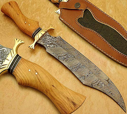 KE-0213-HK Custom Handmade Damascus Knives-13