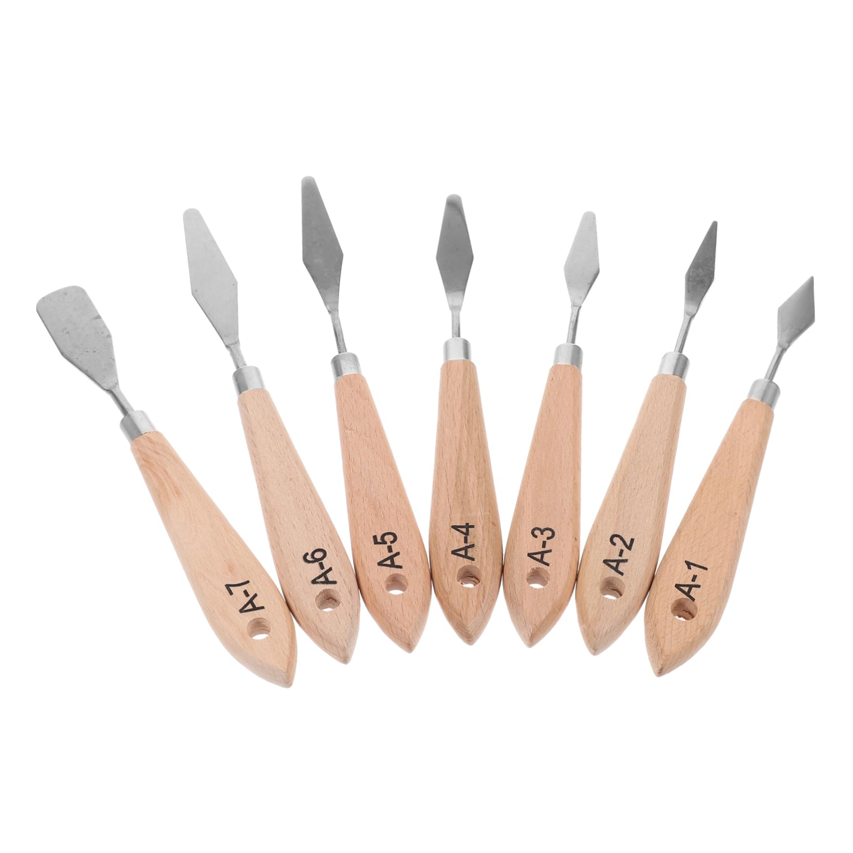 Uonlytech 4 ensembles Ensemble De Couteaux Pour Peinture À L'Huile Couteau À Peinture Grattoirs À Peinture Spatule De Couleur Couteau À Palette Grattoir À Peinture 7 pièces * 4