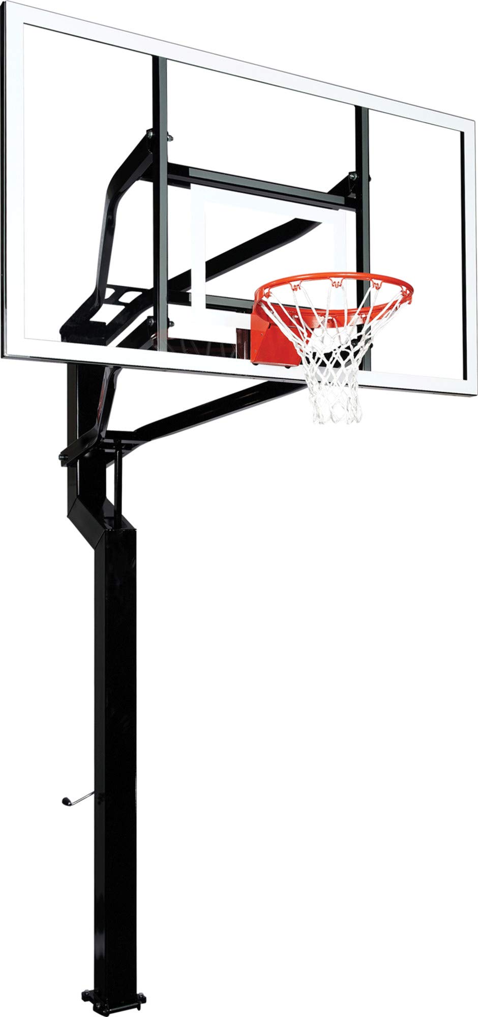GoalsetterMVP 72" Glass In-Ground Height Adjustable Basketball Hoop System - Multiple Rim Options