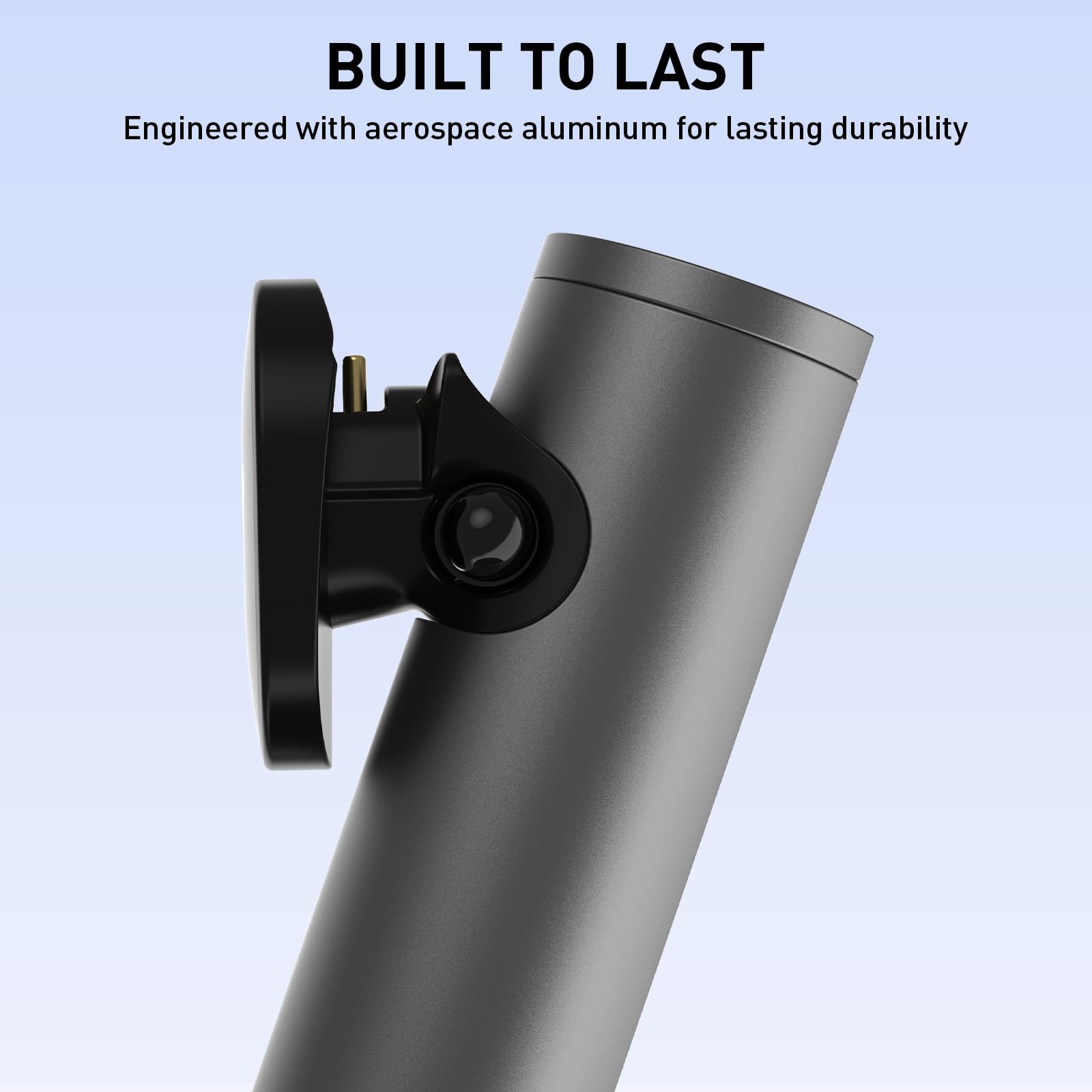PRISMXR Stazione di ricarica in alluminio Carina S1, base portatile compatibile con accessori per occhiali intelligenti Ray‑Ban Meta, per Wayfarer/Headliner/Skyler (Gen 1 e 2) - Grigio