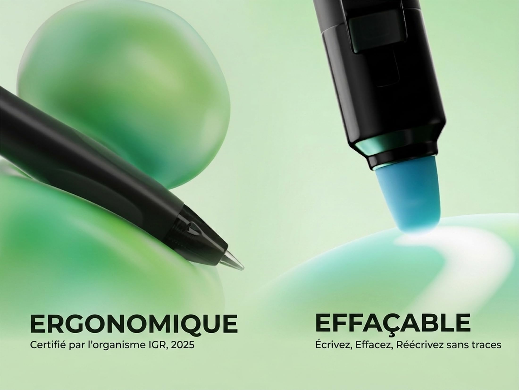 PILOT - Lot de 10 FriXion Ball Plus + 10 Recharges - Stylos Effaçables Ergonomiques - Rollers Rétractables et Rechargeables - Confort d’Écriture Ultime - En Plastique Recyclé - Noir - Pointe Moyenne