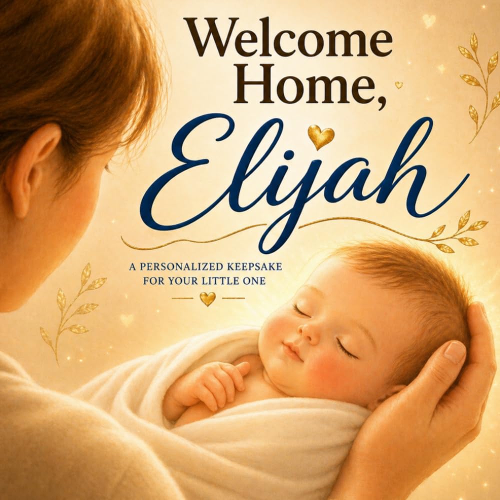 Welcome Home, Elijah: A Gentle Story for a Newborn Baby (Three Hearts Personalized Baby Name Books (Elijah))
