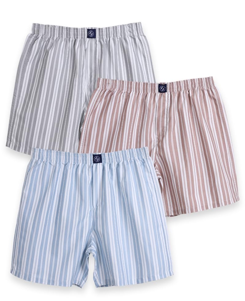 Men’s Printed Laffer Boxer Shorts Pack of 3 | Cotton Blend Regular Fit Multicolour-image-10