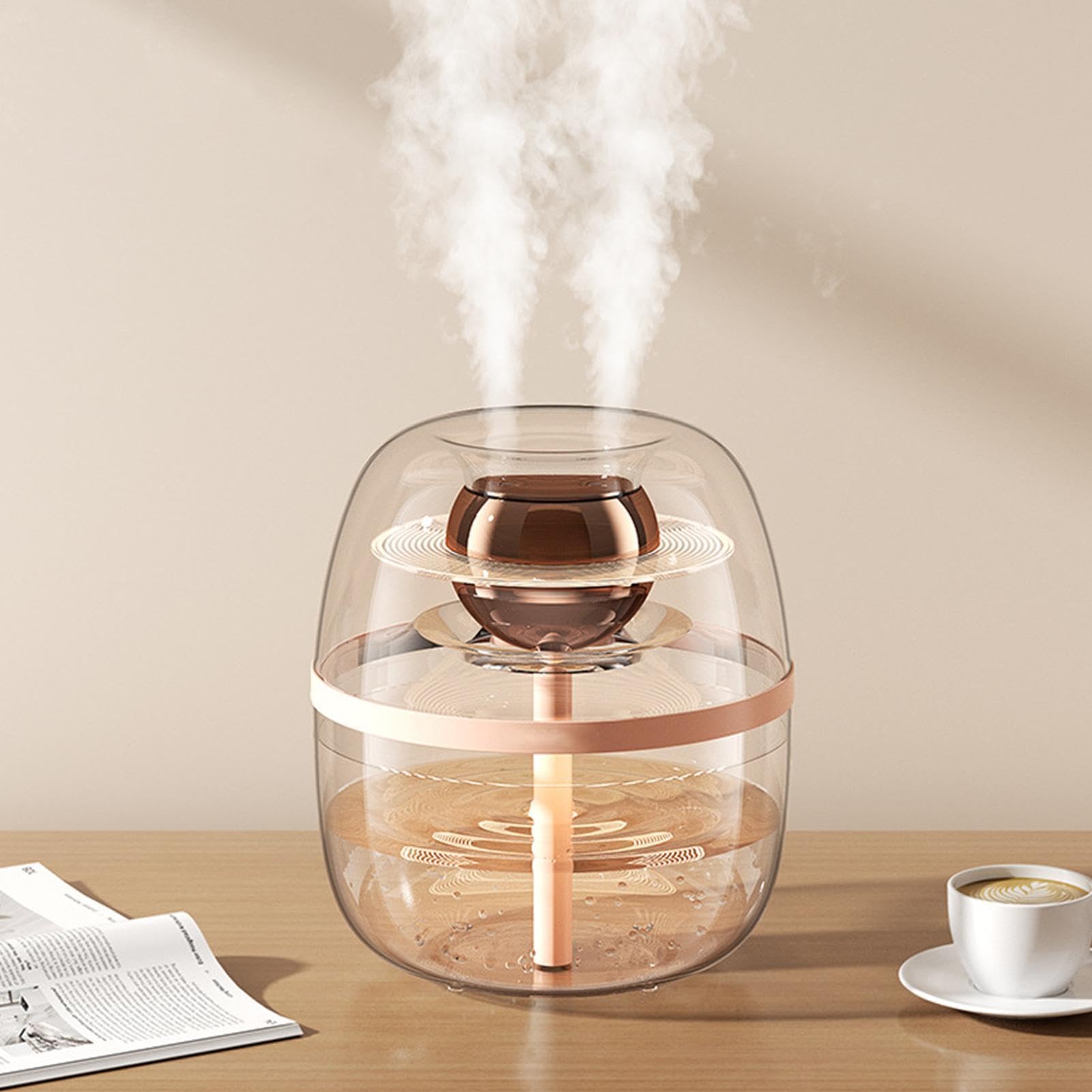 Umidificati da scrivania, umidificatore di Diffusore per idratante ad aria | 3L di grandi capacità di grande capacità umidificatori per lavorare, in camera da