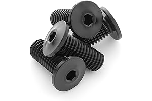 Ultra-Low Profile Superlight Titanium Bottle Cage Bolts for Bikes and Water Bottles