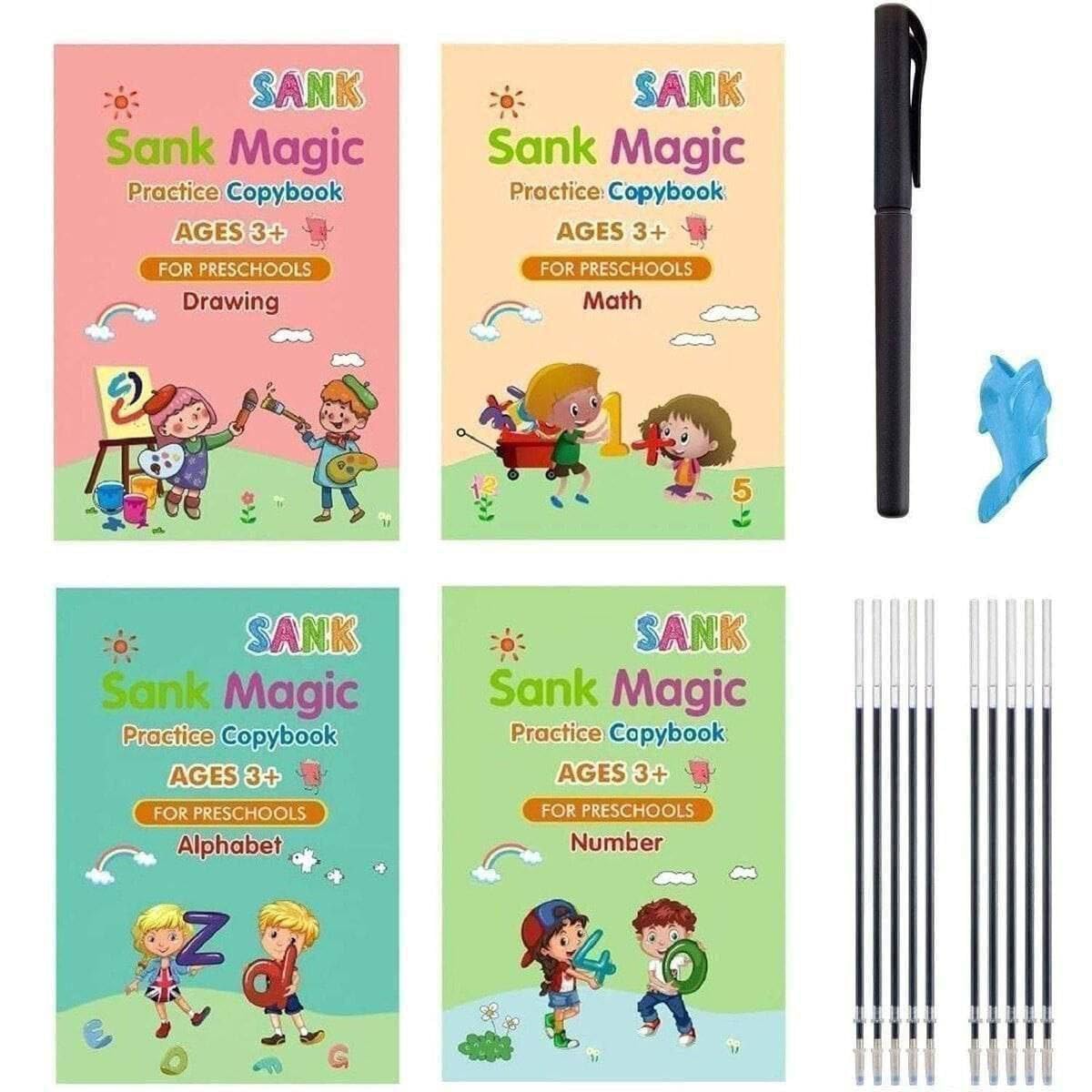 Sank Magic Book (4 Books + 10 Refills + 1 Pens + 2 Grips) - Magic Book for Kids, Mama Magic, Sank Magic - Explore Creative Learning (B0DC74222J) Amazon Price History, Amazon Price Tracker