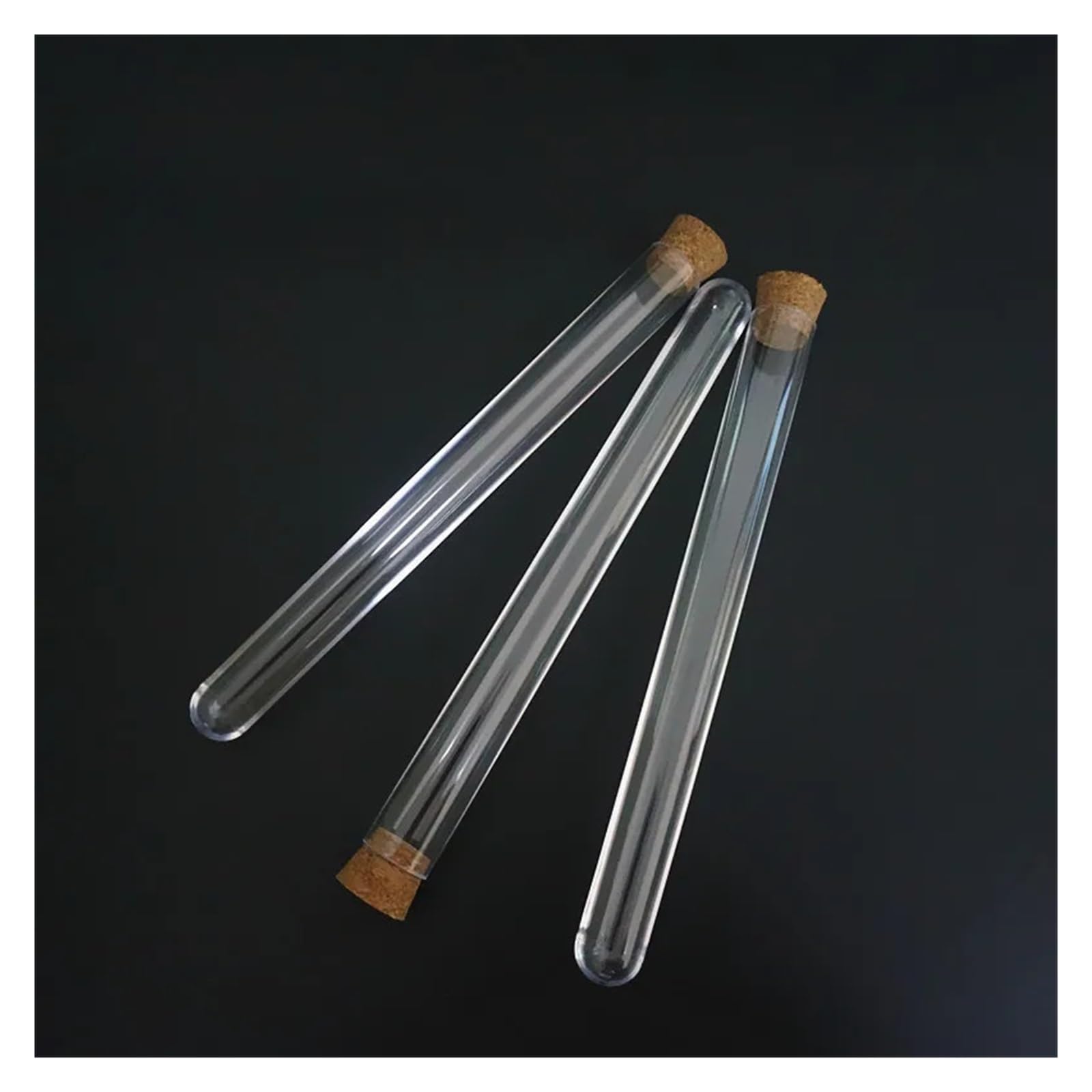 100 Szt./opakowanie 18x180mm 30ml Okrągłodenna Plastikowa Probówka Z Korkiem Twarda Przezroczysta Fiolka Pakująca Laboratorium Szkoła Ślub Upominki