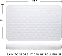 Vista 2 de MicoYang Tapete de Silicona para Secado de Platos para Múltiples Usos, Fácil de Limpiar, Ecológico, Tapete de Silicona Resistente al Calor