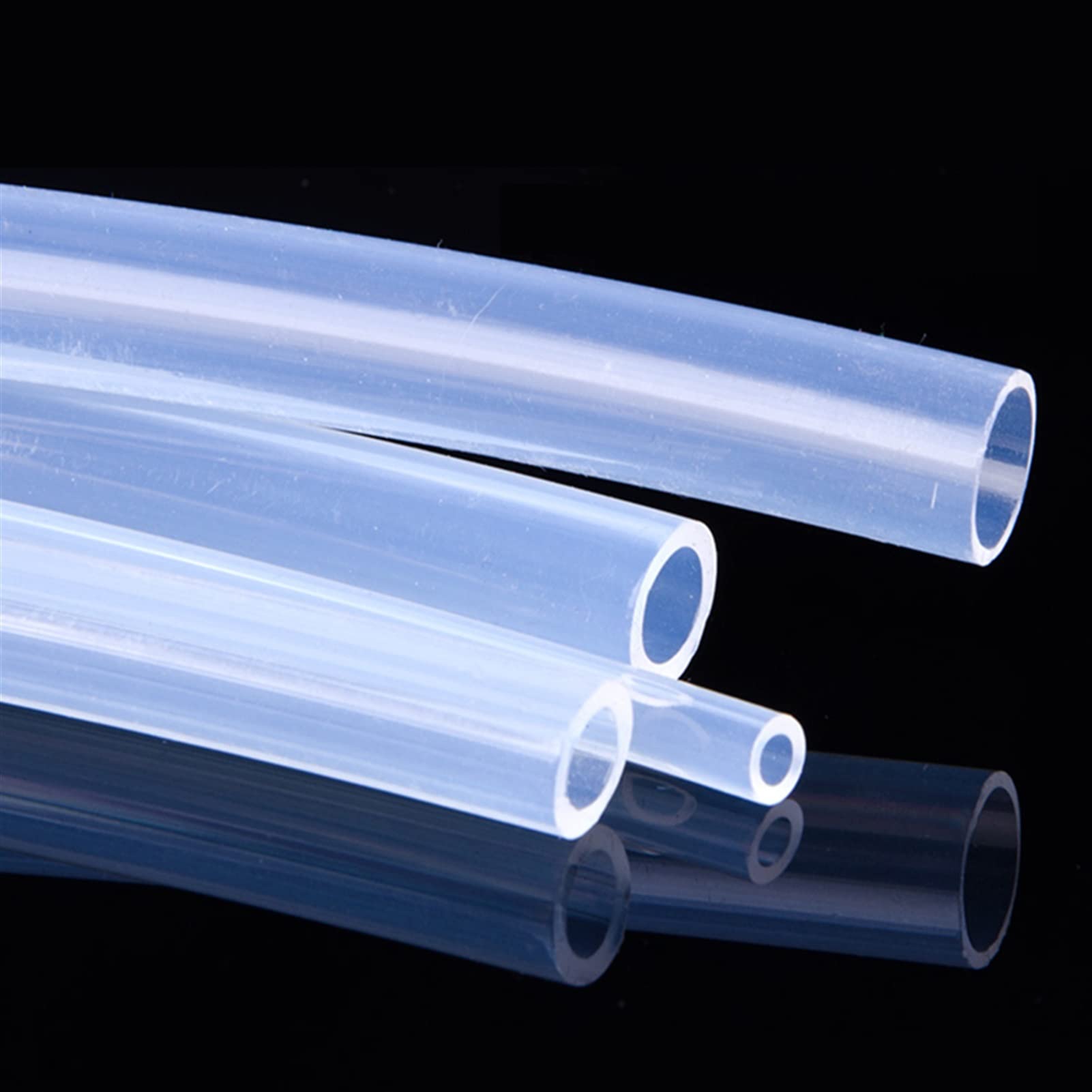 Lnanqing-Manguera de Silicona 1 Metro 1 mm ~ 20 mm PFA PTFE Tubo 3D Impresora Piezas Clear Tube, Flexible de Goma (Length : 1 Meter, Specification : 20x25mm)
