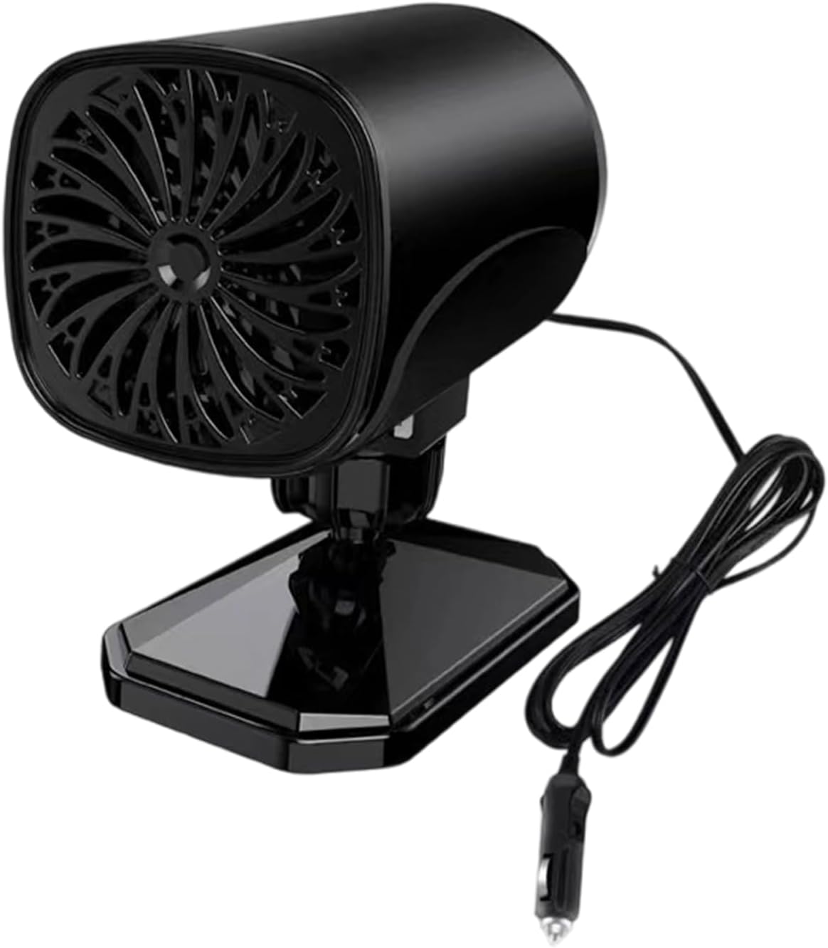 2 in 1 Windshield Defogger Heating Cooling Fan Car Heater Adhesive Demister Defroster 360 Degree Rotating Heating Dryer Car Heater Defroster